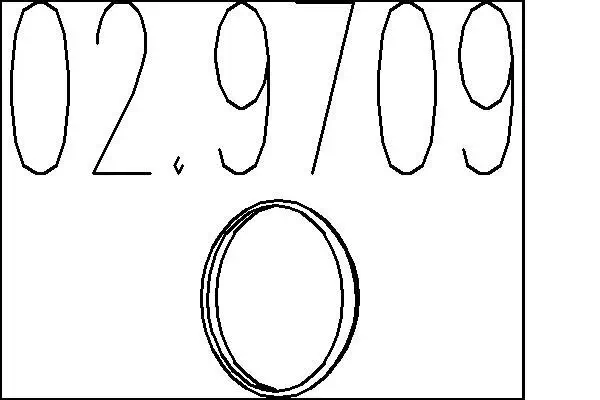 Dichtring, Abgasrohr MTS 02.9709