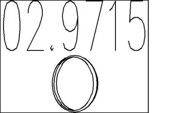 Dichtring, Abgasrohr MTS 02.9715 Bild Dichtring, Abgasrohr MTS 02.9715