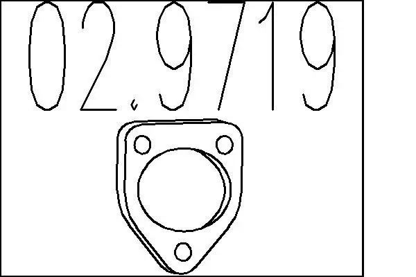 Dichtung, Abgasrohr MTS 02.9719