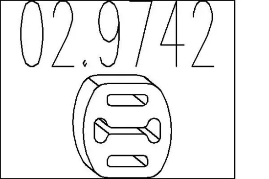 Anschlagpuffer, Schalldämpfer MTS 02.9742 Bild Anschlagpuffer, Schalldämpfer MTS 02.9742