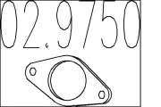 Dichtung, Abgasrohr MTS 02.9750