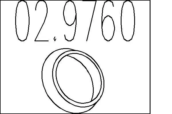 Dichtring, Abgasrohr MTS 02.9760