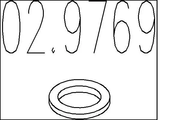Dichtring, Abgasrohr MTS 02.9769