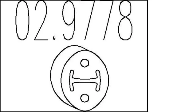 Anschlagpuffer, Schalldämpfer MTS 02.9778 Bild Anschlagpuffer, Schalldämpfer MTS 02.9778