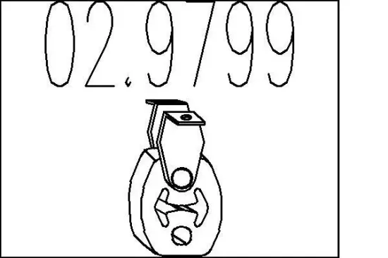 Anschlagpuffer, Schalldämpfer MTS 02.9799 Bild Anschlagpuffer, Schalldämpfer MTS 02.9799
