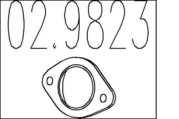 Dichtung, Abgasrohr MTS 02.9823