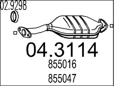 Katalysator MTS 04.3114 Bild Katalysator MTS 04.3114