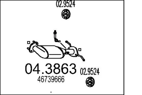 Katalysator MTS 04.3863 Bild Katalysator MTS 04.3863