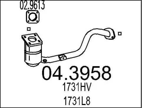 Katalysator MTS 04.3958 Bild Katalysator MTS 04.3958