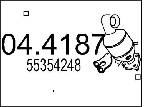 Katalysator MTS 04.4187 Bild Katalysator MTS 04.4187