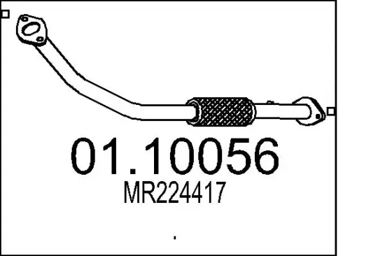 Abgasrohr vorne MTS 01.10056 Bild Abgasrohr vorne MTS 01.10056