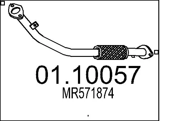 Abgasrohr vorne MTS 01.10057