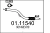 Abgasrohr vorne MTS 01.11540