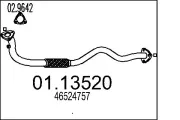 Abgasrohr vorne MTS 01.13520