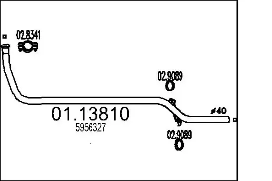 Endschalldämpfer MTS 01.94640 Bild Endschalldämpfer MTS 01.94640