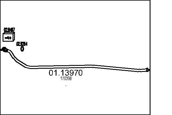 Abgasrohr vorne MTS 01.13970