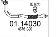Abgasrohr vorne MTS 01.14030