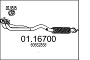 Abgasrohr vorne MTS 01.16700