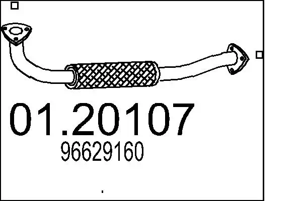 Abgasrohr vorne MTS 01.20107