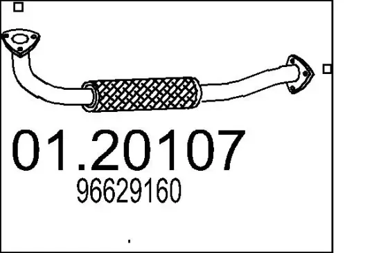 Abgasrohr vorne MTS 01.20107 Bild Abgasrohr vorne MTS 01.20107