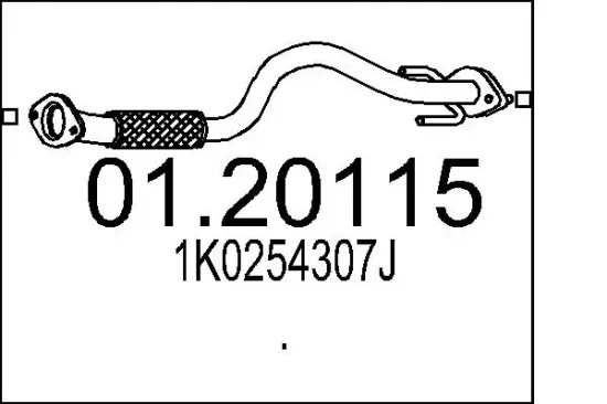 Endschalldämpfer MTS 01.61463 Bild Endschalldämpfer MTS 01.61463