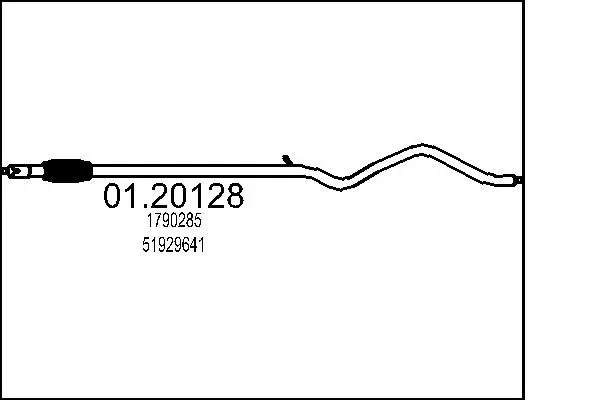 Abgasrohr vorne MTS 01.20128