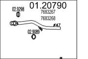 Abgasrohr vorne MTS 01.20790