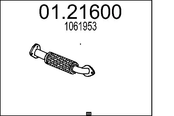 Abgasrohr hinten MTS 01.21600