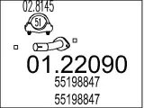 Abgasrohr vorne MTS 01.22090