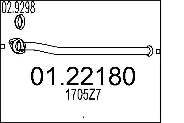 Abgasrohr vorne MTS 01.22180