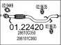 Abgasrohr vorne MTS 01.22420