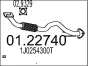 Abgasrohr vorne MTS 01.22740