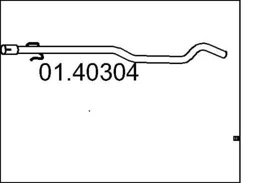 Abgasrohr hinten MTS 01.40304 Bild Abgasrohr hinten MTS 01.40304