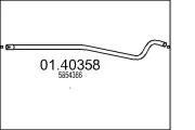 Abgasrohr vorne MTS 01.40358