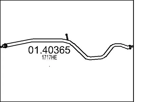 Abgasrohr vorne MTS 01.40365