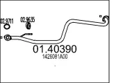 Abgasrohr vorne MTS 01.40390