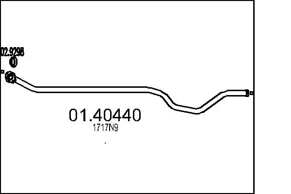 Abgasrohr vorne MTS 01.40440