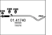 Abgasrohr vorne MTS 01.41740