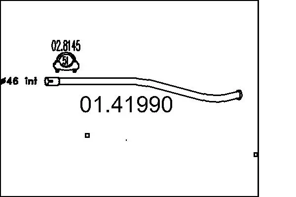 Abgasrohr hinten MTS 01.41990