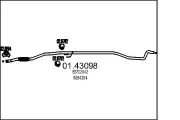 Abgasrohr vorne MTS 01.43098