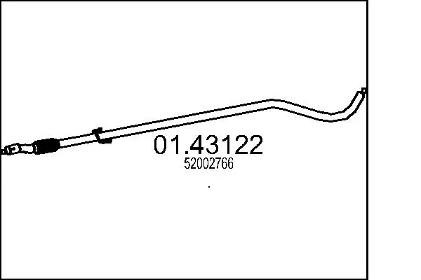 Abgasrohr vorne MTS 01.43122