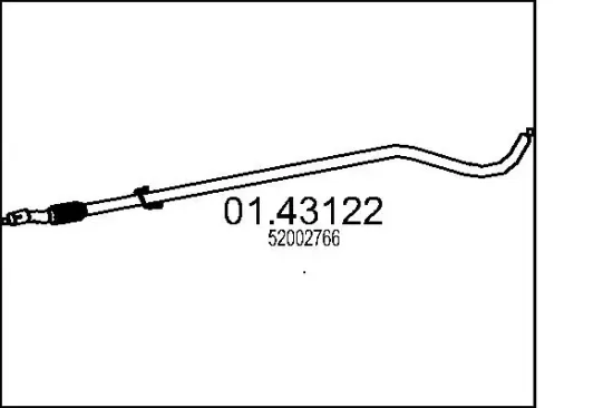 Abgasrohr vorne MTS 01.43122 Bild Abgasrohr vorne MTS 01.43122