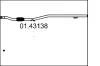 Abgasrohr vorne MTS 01.43138