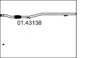 Abgasrohr vorne MTS 01.43138