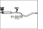 Mittelschalldämpfer MTS 01.50125