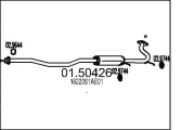 Mittelschalldämpfer MTS 01.50426