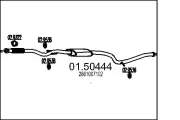 Mittelschalldämpfer MTS 01.50444