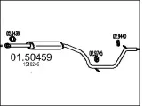 Mittelschalldämpfer MTS 01.50459
