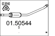 Mittelschalldämpfer MTS 01.50544