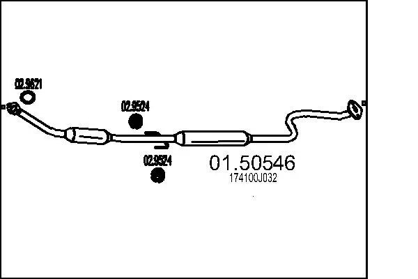 Mittelschalldämpfer MTS 01.50546